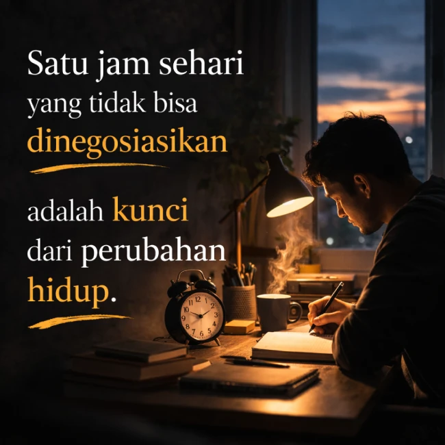 Satu jam sehari yang tidak bisa dinegosiasikan